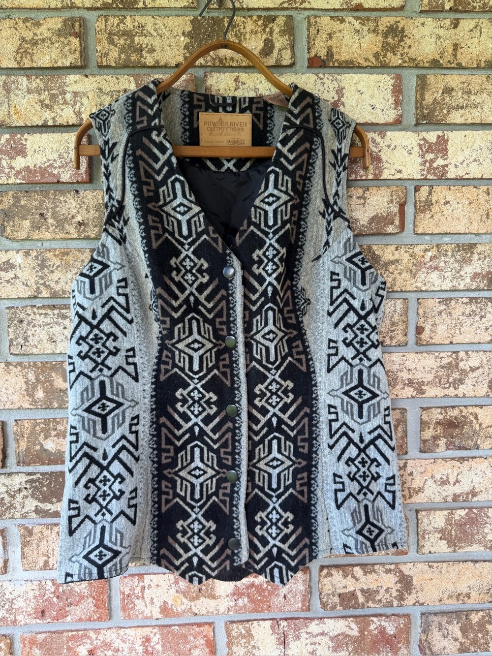 Powder River Outfitters Southwestern Jacquard Vest Panhandle Slim Women’s Size L